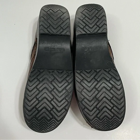 Dansko Professional Leather Clogs 39 Antique Brown Oiled Nursing Dental Clinic - Picture 7 of 8